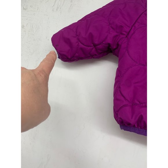 Patagonia Baby 6 Months (No Tag) Stains Quilted Circle On Raspberry Purple with - Picture 4 of 10